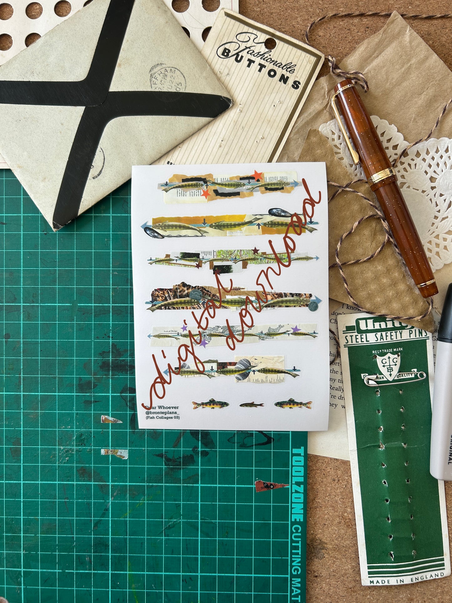 Fish Collages 03 *DIGITAL DOWNLOAD*