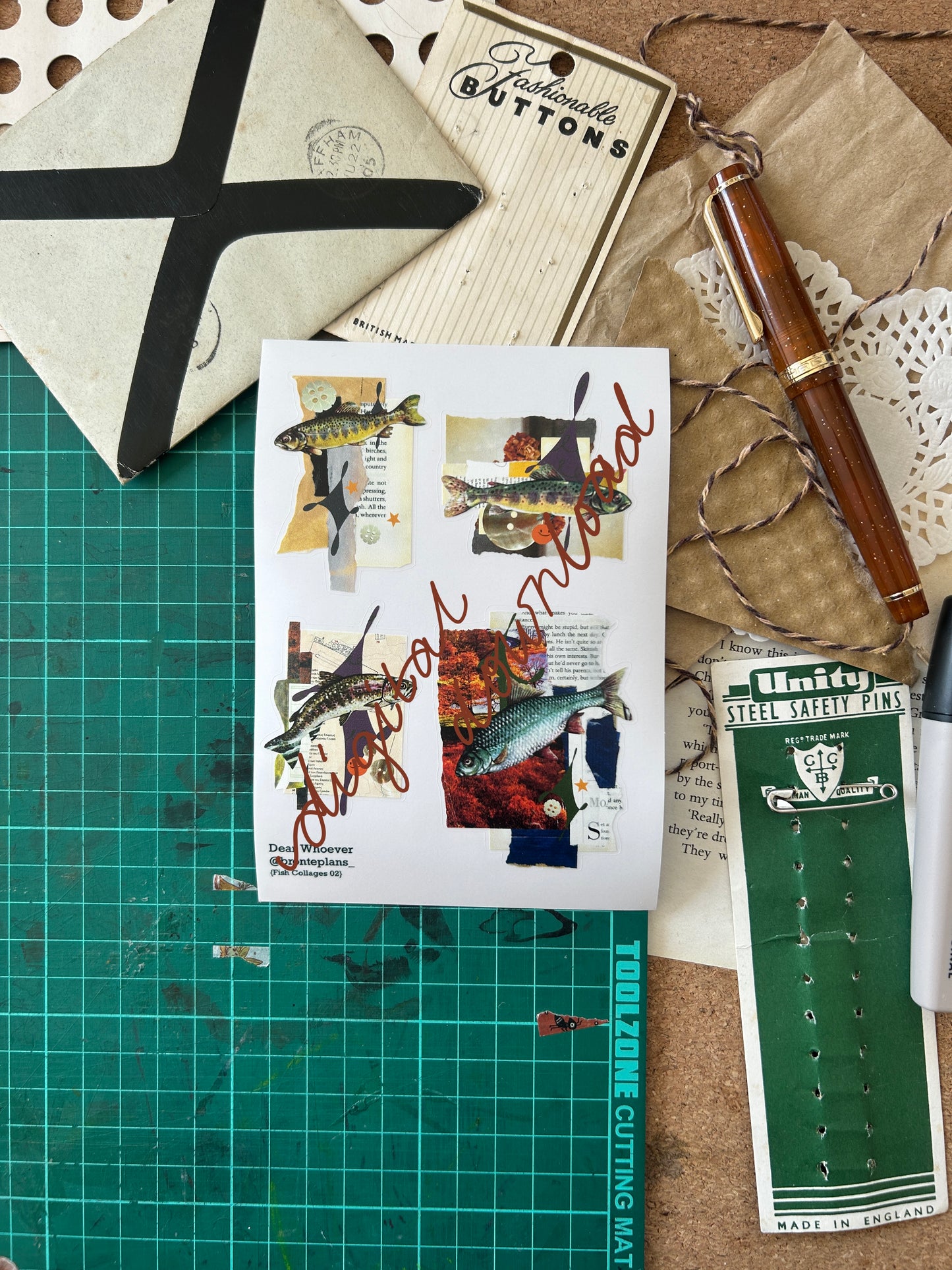 Fish Collages 02 *DIGITAL DOWNLOAD*