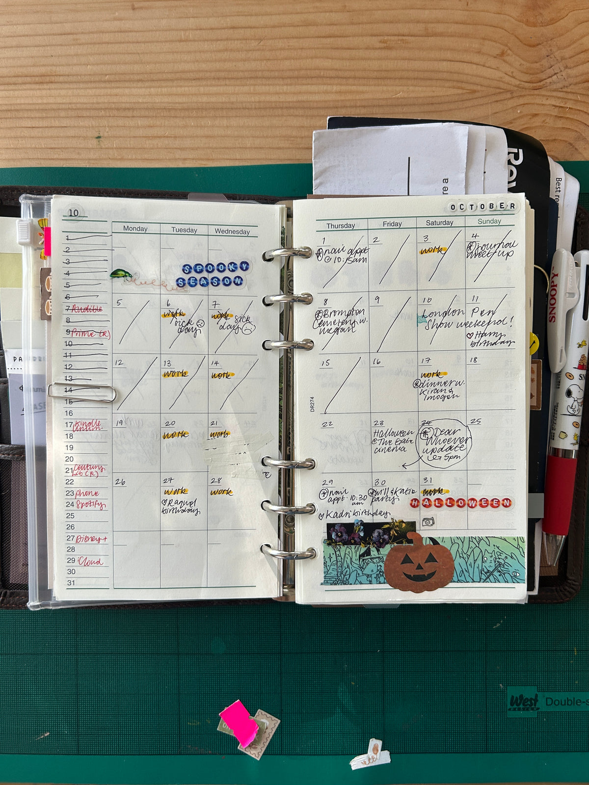 Raymay DaVinci planner inserts - personal size