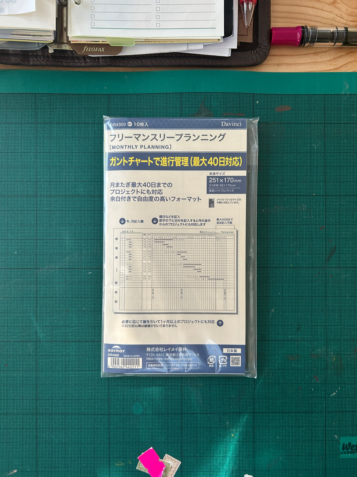 Raymay DaVinci planner inserts - personal size