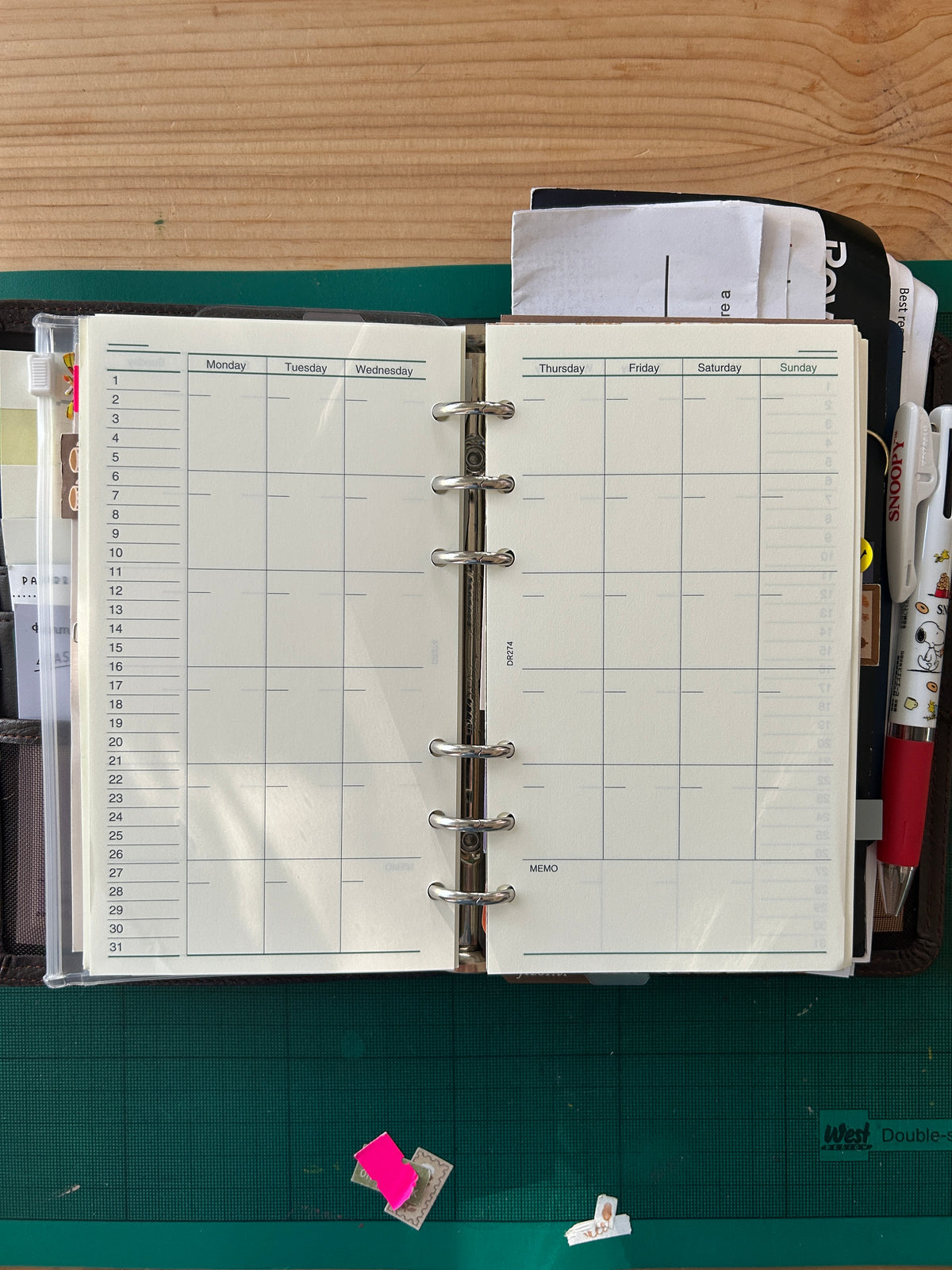 Raymay DaVinci planner inserts - personal size