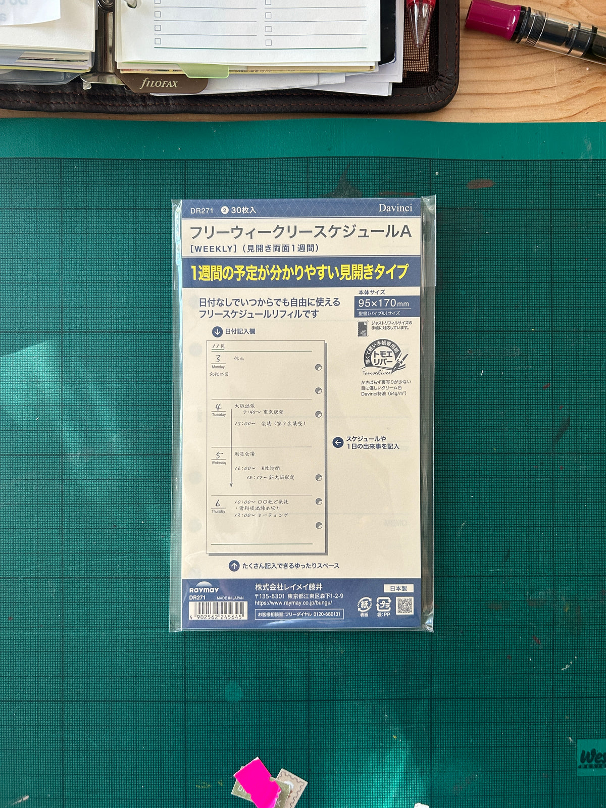 Raymay DaVinci planner inserts - personal size