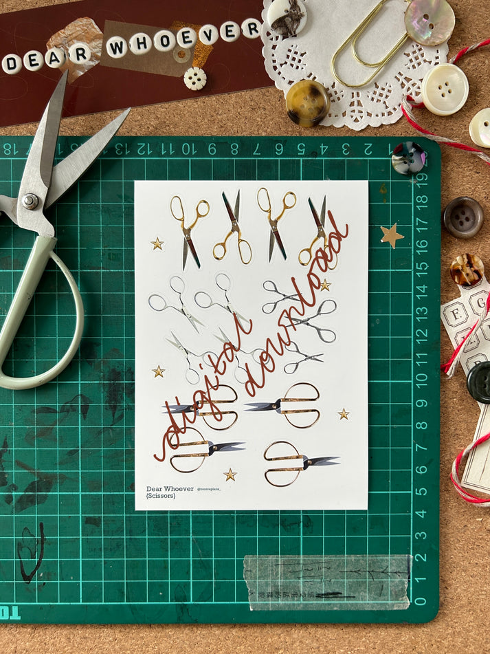 Scissors *DIGITAL DOWNLOAD* – Dear Whoever