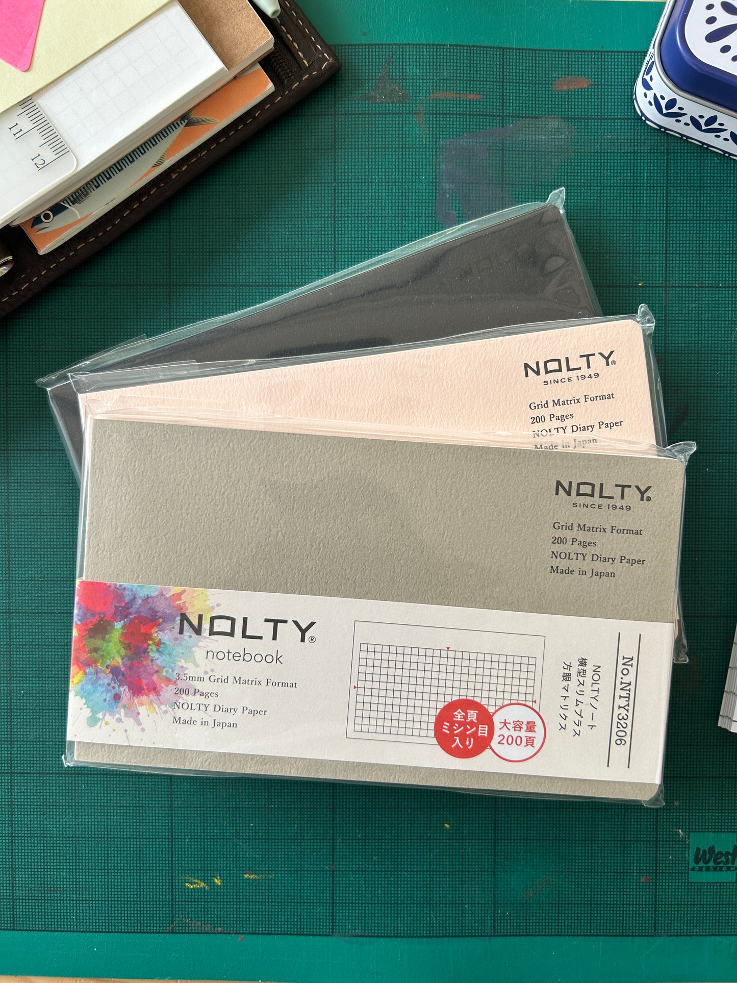 NOLTY Landscape Grid Matrix Notebook