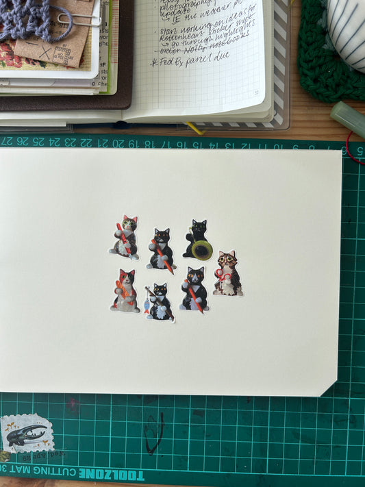 Cats Holding Things from The Washi Station