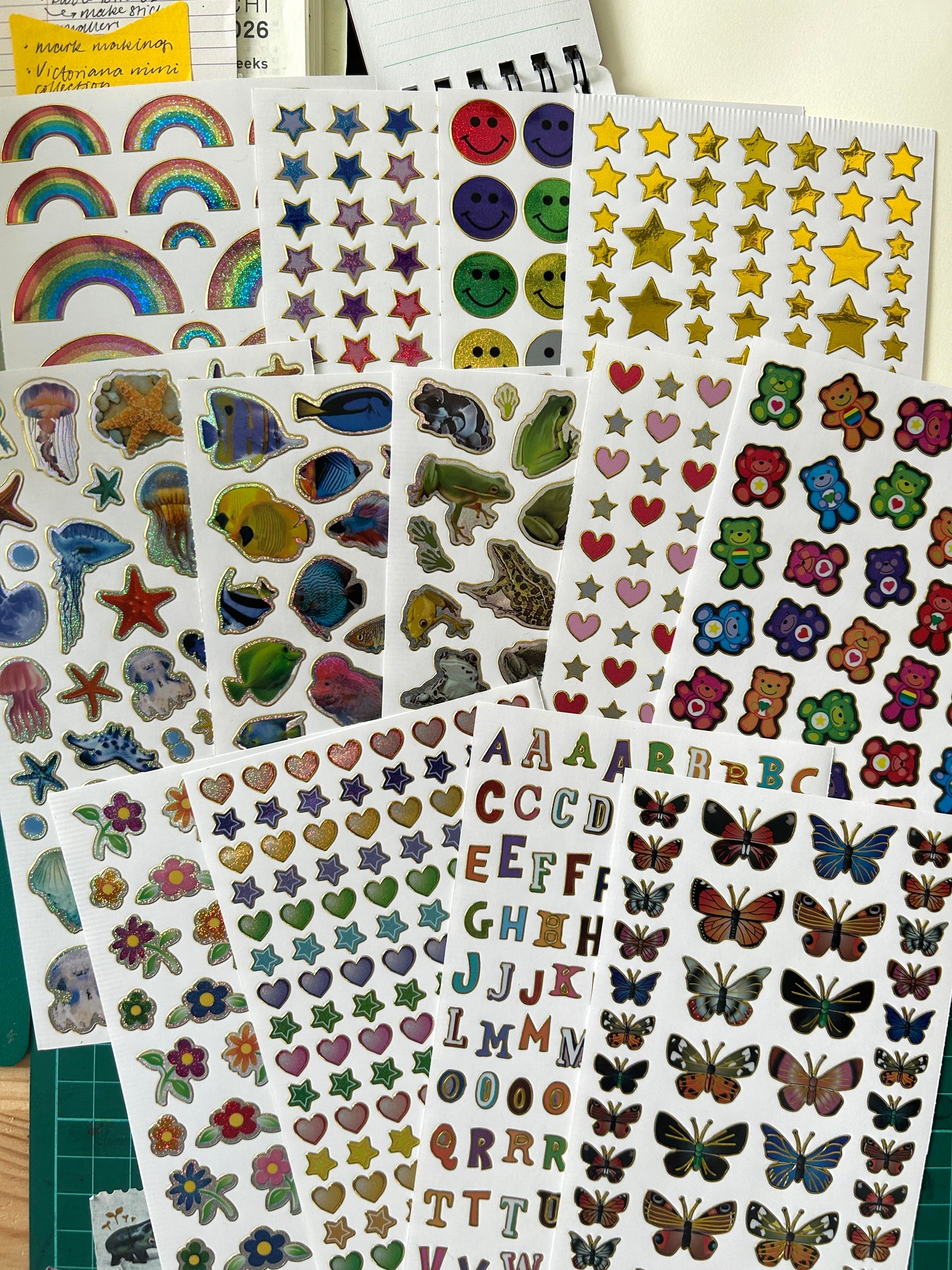 Nostalgic Sparkly Stickers