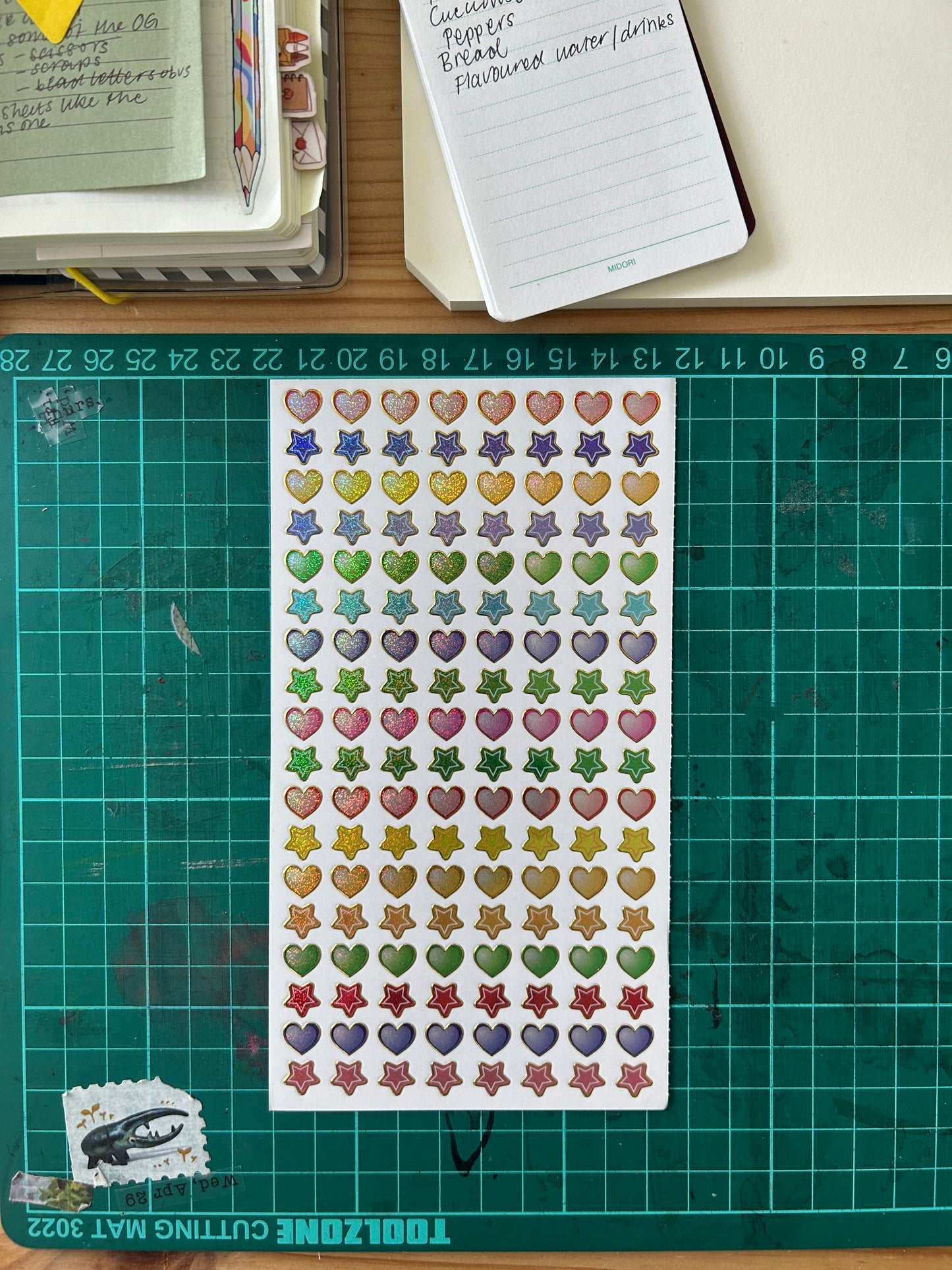 Nostalgic Sparkly Stickers