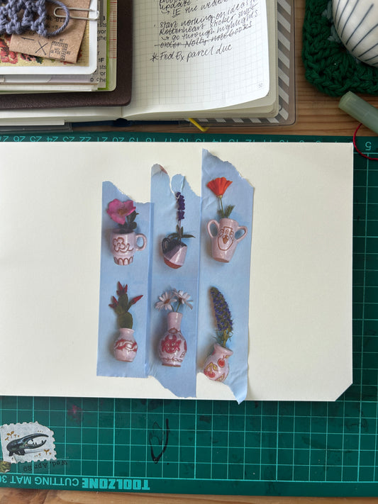 Tiny Pots from The Washi Station